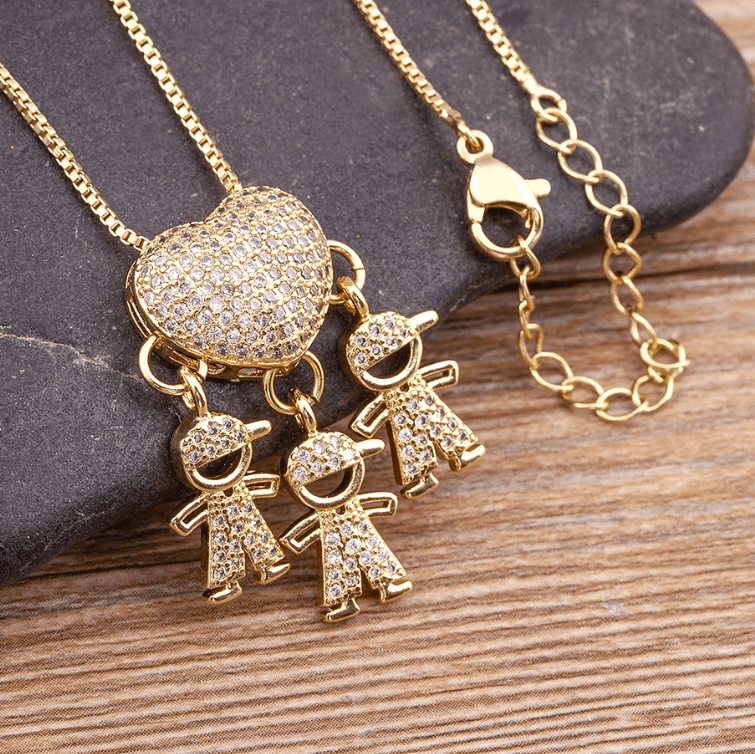 Colar Banhado a Ouro 18k Amor Maior - Para Celebrar o Amor de Mãe