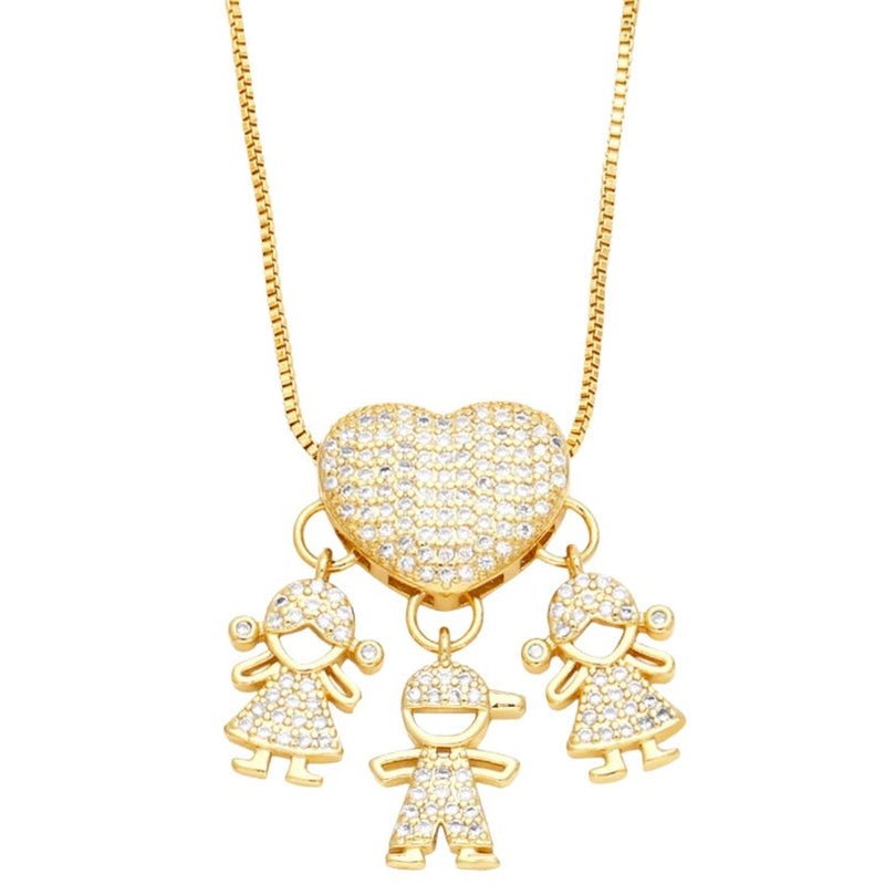 Colar Banhado a Ouro 18k Amor Maior - Para Celebrar o Amor de Mãe