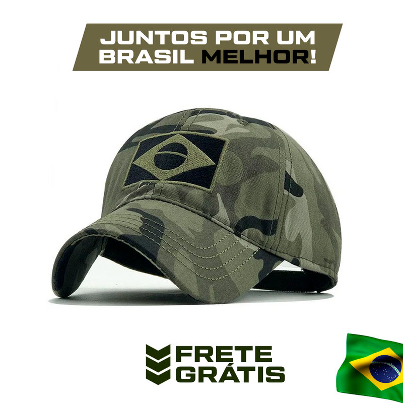 Boné Tático Patriota Brasil - Conforto e Resistência