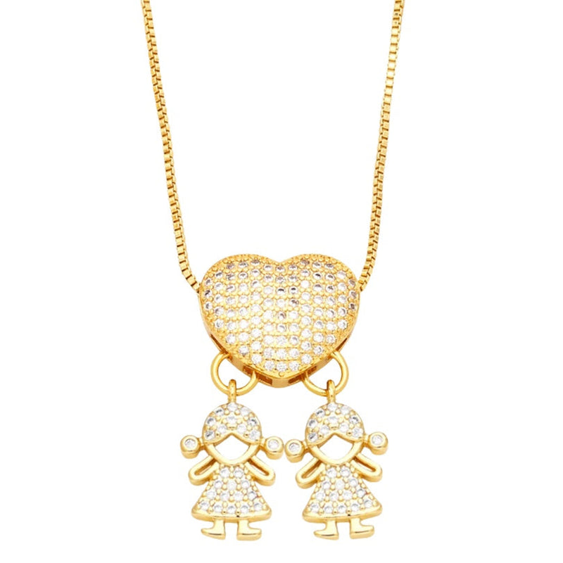 Colar Banhado a Ouro 18k Amor Maior - Para Celebrar o Amor de Mãe