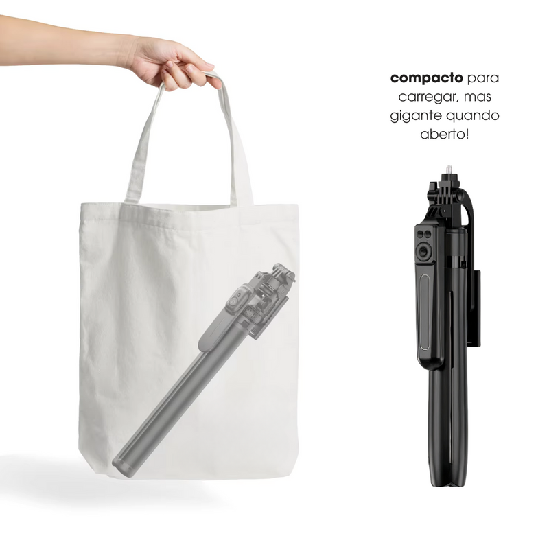 Tripé e Estabilizador Proshot 1.8 - Estabilidade Profissional Para Seus Vídeos