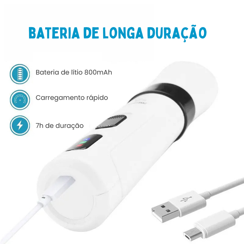 Lixador de Unha Pet PetNail - Recarregável Via USB