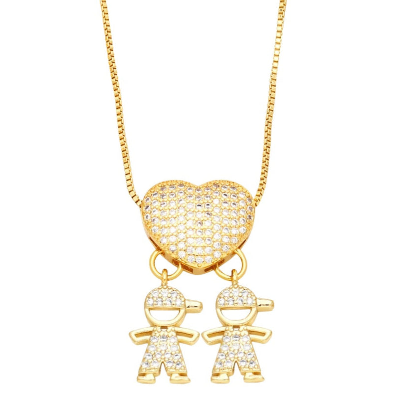 Colar Banhado a Ouro 18k Amor Maior - Para Celebrar o Amor de Mãe