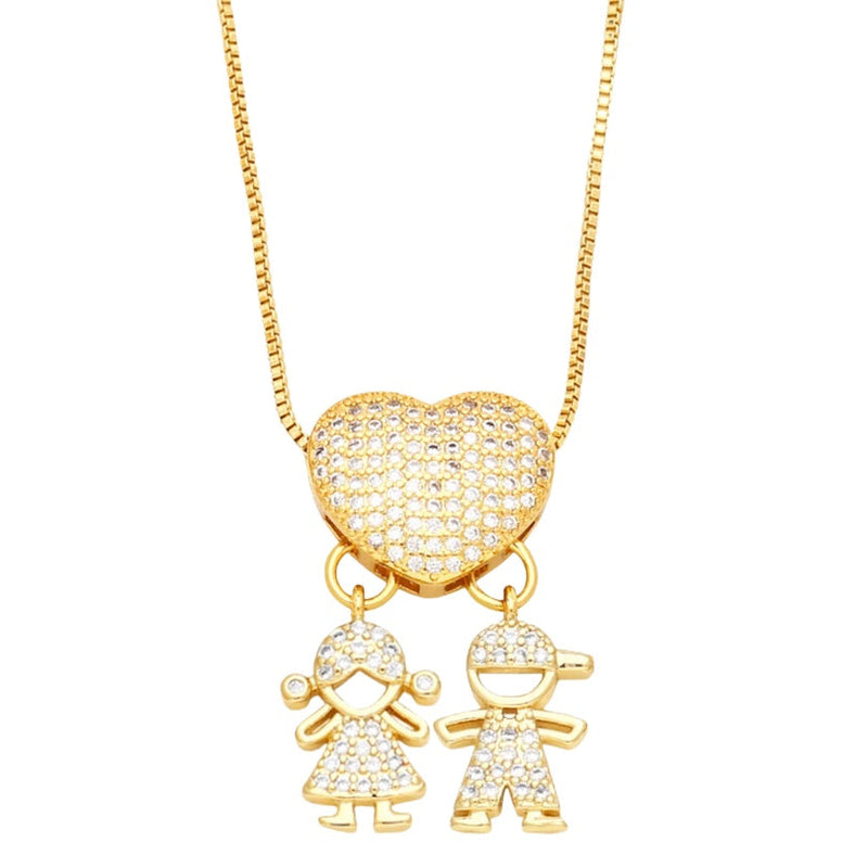 Colar Banhado a Ouro 18k Amor Maior - Para Celebrar o Amor de Mãe