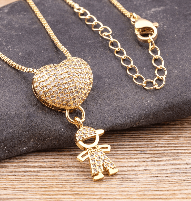 Colar Banhado a Ouro 18k Amor Maior - Para Celebrar o Amor de Mãe