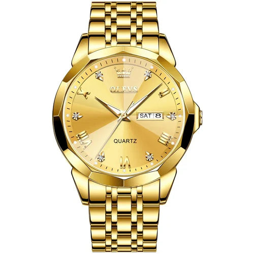 Relógio Premium Luxury Gold - Elegância e Sofisticação com Frete Grátis