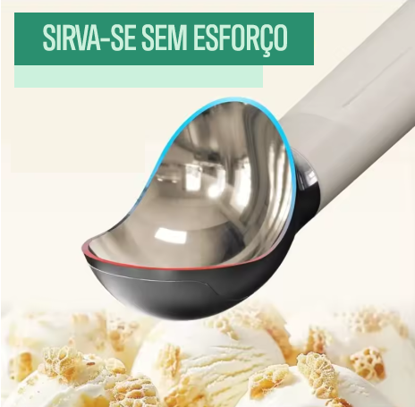 Colher de Sorvete Aquecida HotScoop - Pare de Brigar Com o Sorvete Congelado